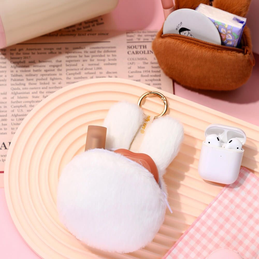Miffy Plush Purse Keychain Bag Charm - Brown (15cm)