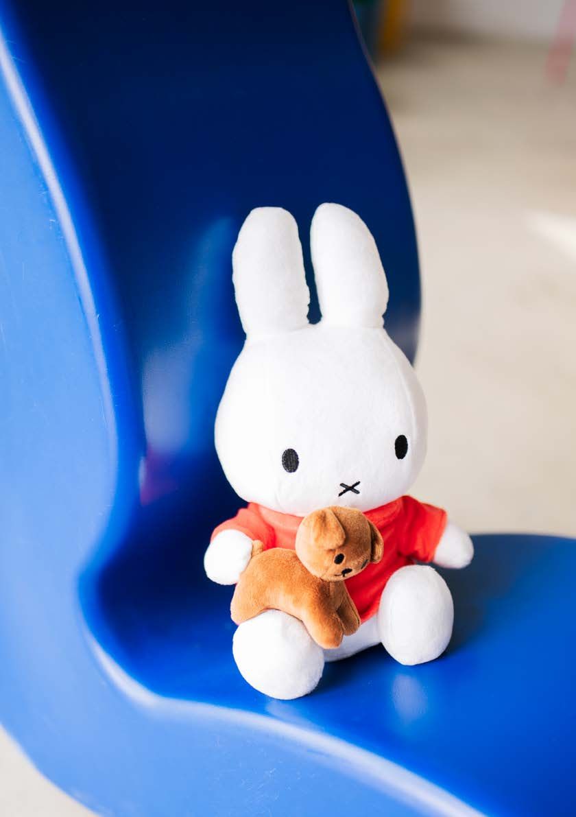 Miffy Plush Sitting with Snuffy - Red & Brown (33cm)