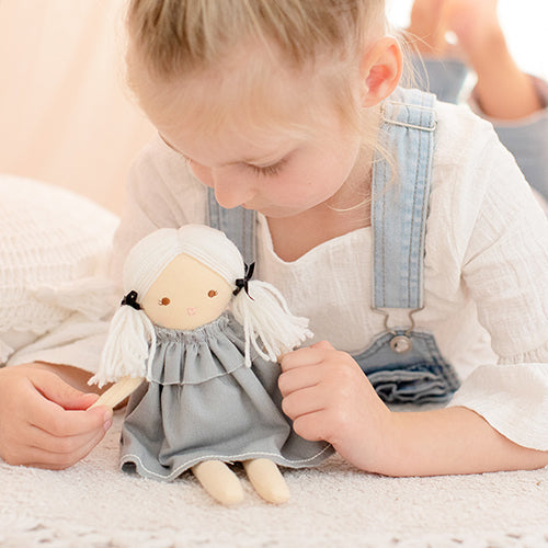 Alimrose Mini Matilda Doll - Grey (23cm)