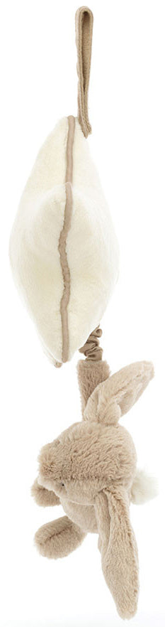 Jellycat Bashful Beige Bunny Musical Pull