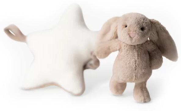 Jellycat Bashful Beige Bunny Musical Pull