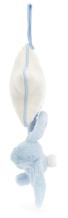 Jellycat Bashful Blue Bunny Musical Pull