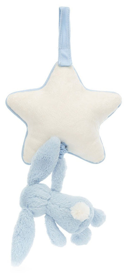 Jellycat Bashful Blue Bunny Musical Pull