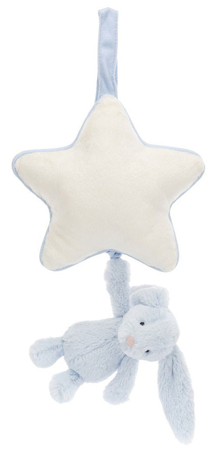 Jellycat Bashful Blue Bunny Musical Pull