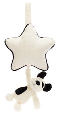 Jellycat Bashful Black & Cream Puppy Musical Pull