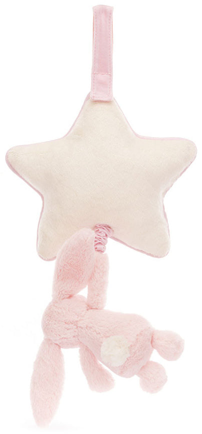 Jellycat Bashful Pink Bunny Musical Pull
