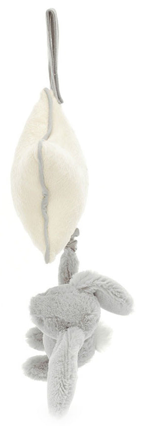 Jellycat Bashful Silver Bunny Musical Pull