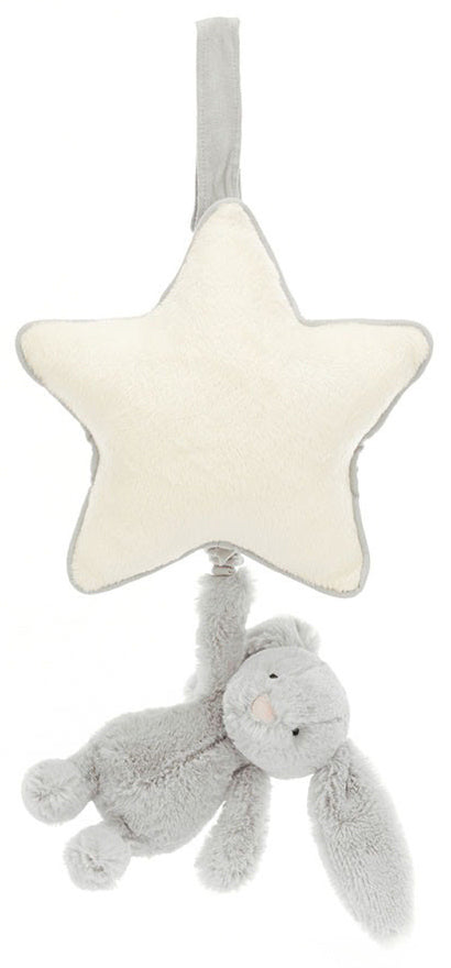 Jellycat Bashful Silver Bunny Musical Pull