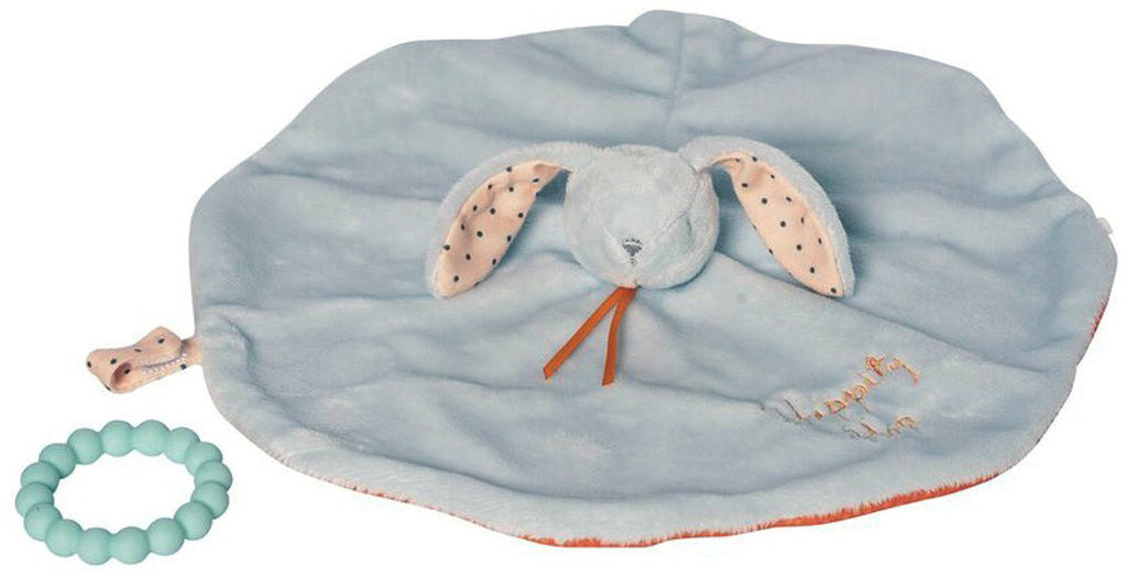 Manhattan Toy Hippity Hop Bunny Blankie - Blue