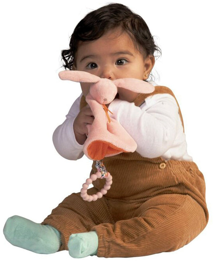 Manhattan Toy Hippity Hop Bunny Blankie - Pink