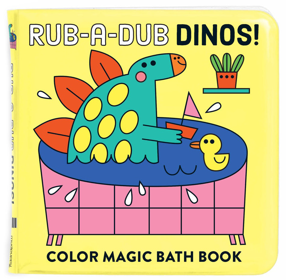 Mudpuppy Colour Magic Bath Book - Rub-A-Dub Dinos
