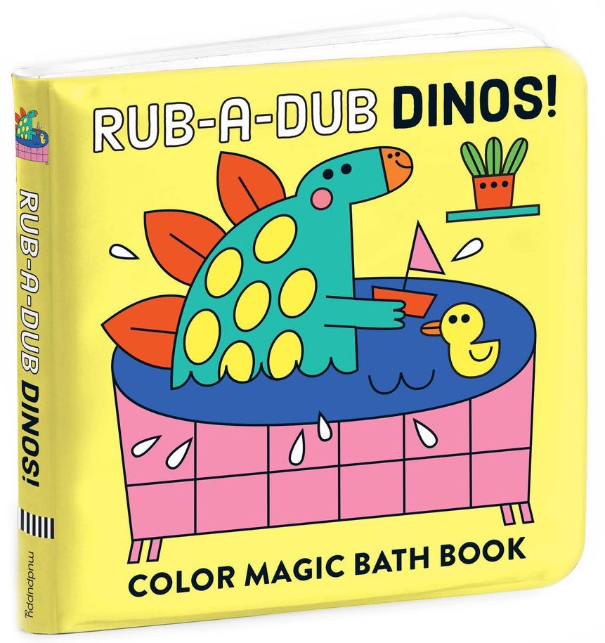 Mudpuppy Colour Magic Bath Book - Rub-A-Dub Dinos
