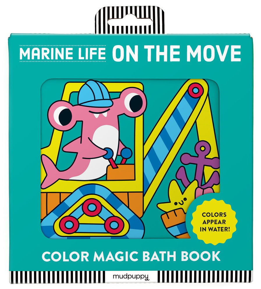 Mudpuppy Colour Magic Bath Book - Marine Life on the Move