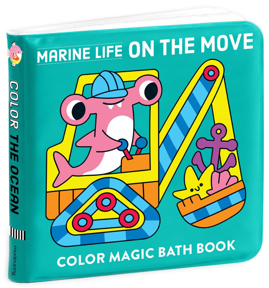 Mudpuppy Colour Magic Bath Book - Marine Life on the Move