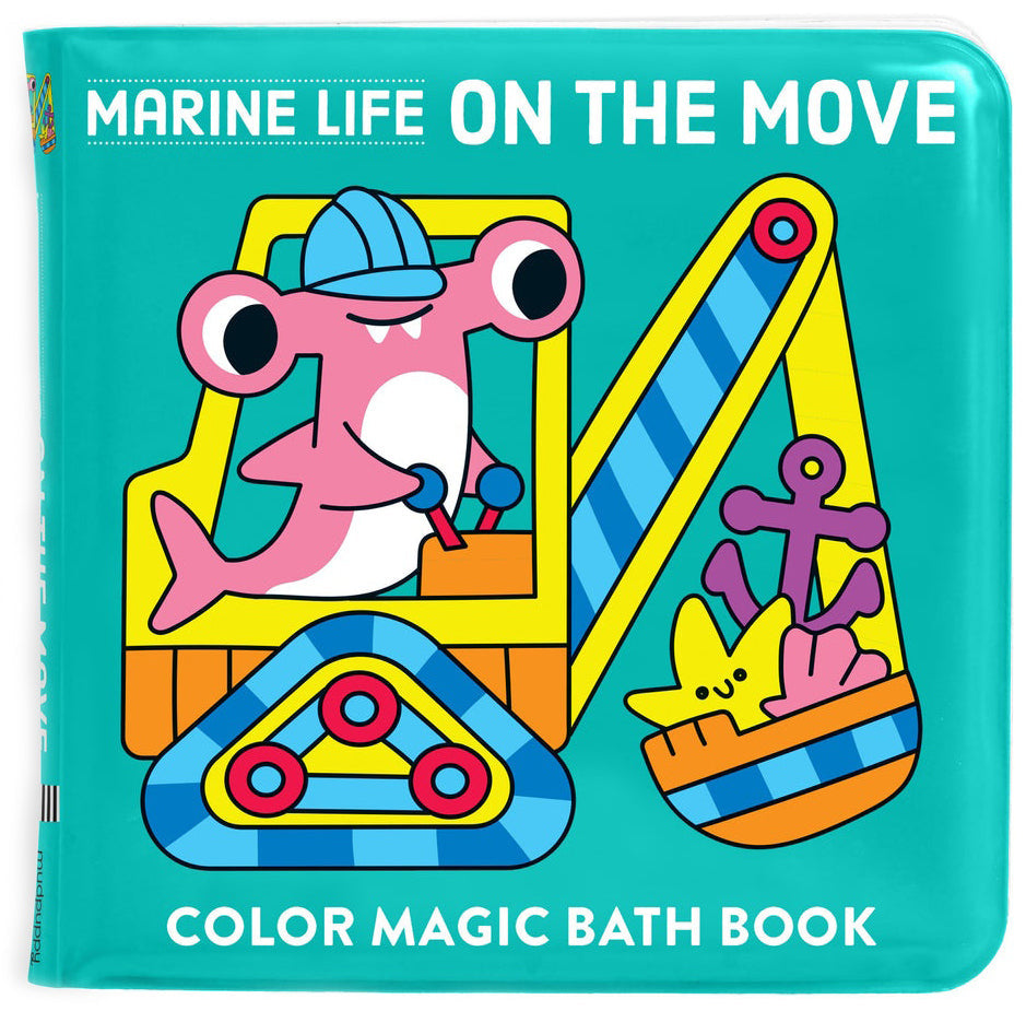 Mudpuppy Colour Magic Bath Book - Marine Life on the Move