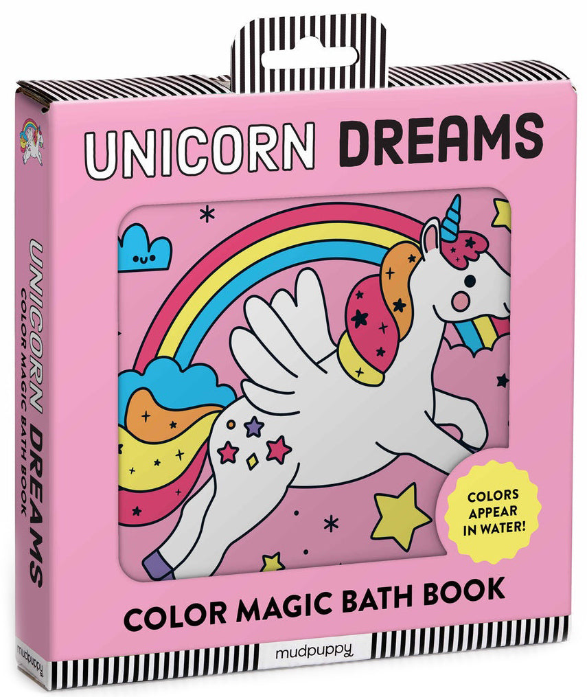 Mudpuppy Colour Magic Bath Book - Unicorn Dreams
