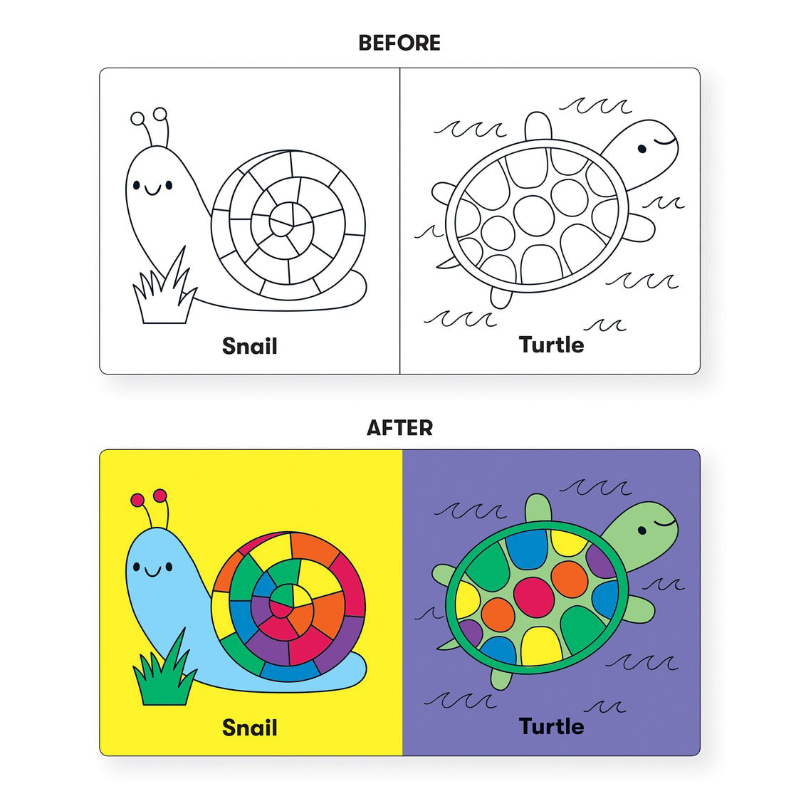 Mudpuppy Colour Magic Bath Book - Wild Rainbow
