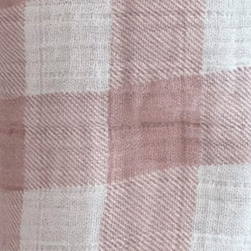 Alimrose Muslin Cotton Swaddle - Rose Check