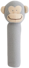 Alimrose Fleece Monkey Hand Squeaker - Grey