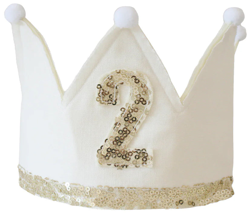 Alimrose 2nd Birthday Crown - Ivory