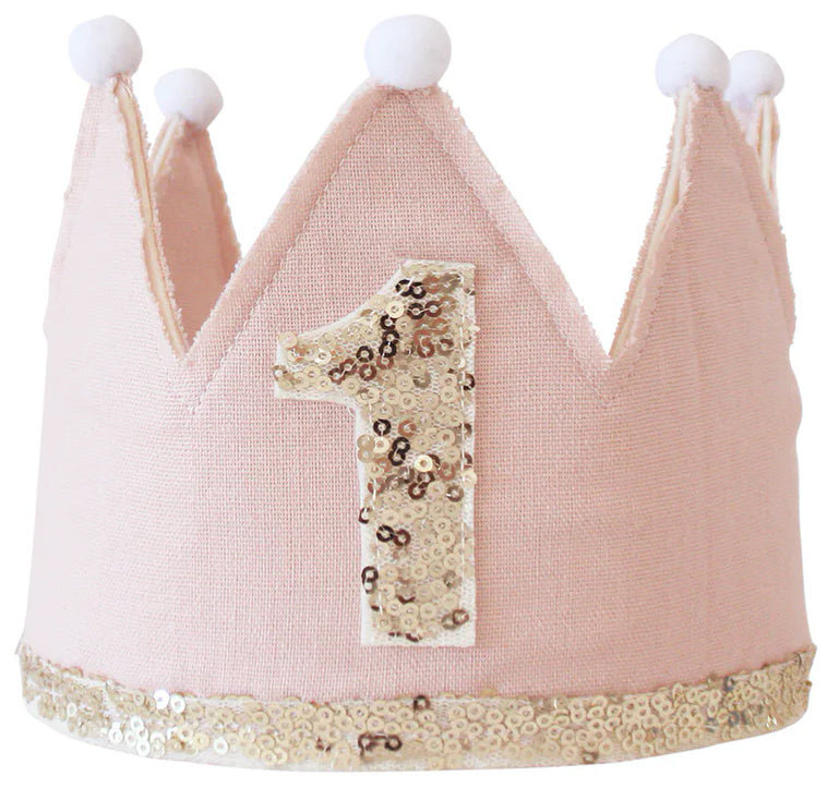 Alimrose 1st Birthday Crown - Pink