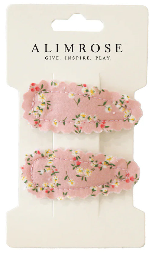 Alimrose Hair Clip Set - Posy Heart