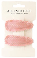Alimrose Hair Clip Set - Pink White Spot