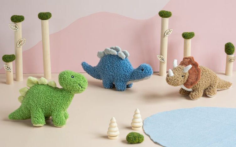 Nana Huchy Baby Stu the Stegosaurus - Blue (28cm)
