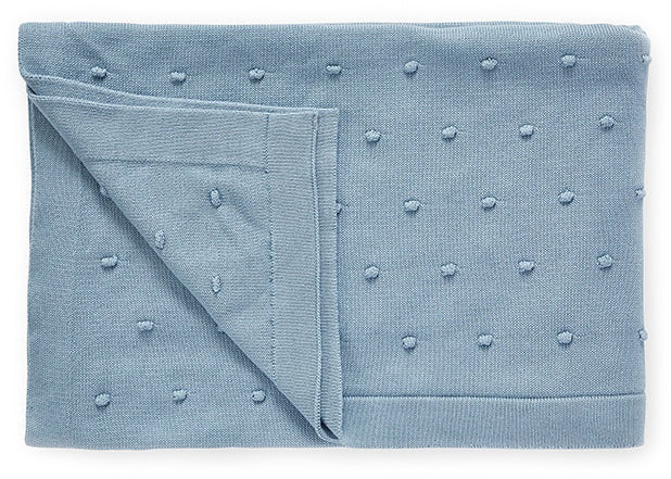 Nana Huchy Bobble Baby Blanket - Baby Blue
