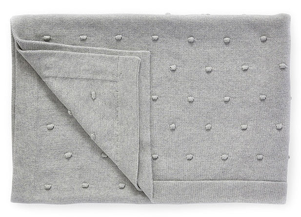 Nana Huchy Bobble Baby Blanket - Sky Grey