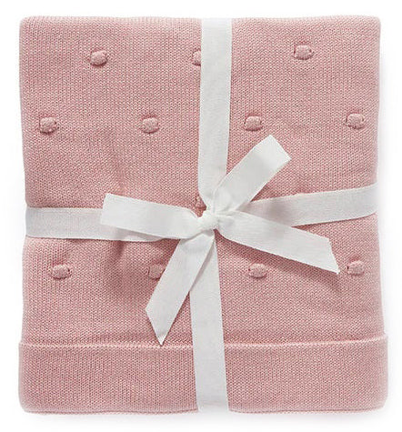 Nana Huchy Bobble Baby Blanket - Fairy Floss Pink