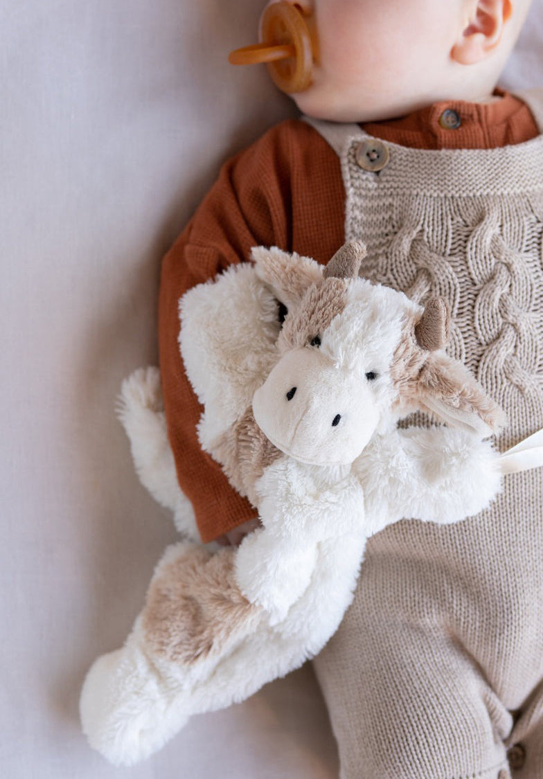 Nana Huchy Clover the Cow Hoochy Coochie Comfort Puppet - Beige (33cm)