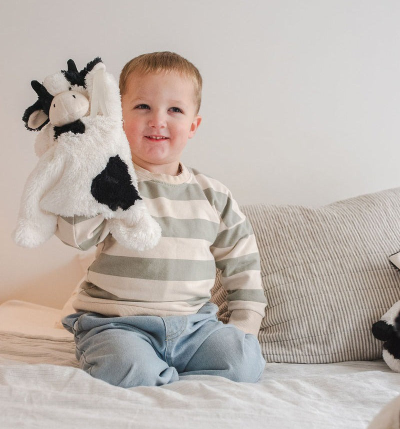 Nana Huchy Clover the Cow Hoochy Coochie Comfort Puppet - Black (33cm)