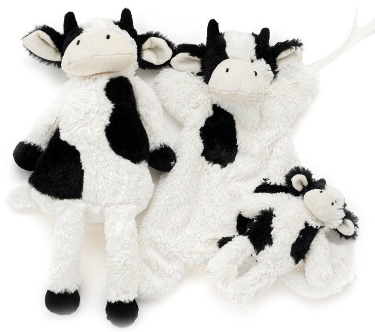 Nana Huchy Clover the Cow Hoochy Coochie Comfort Puppet - Black (33cm)