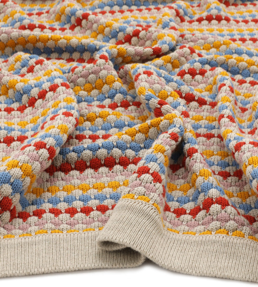 Nana Huchy Confetti Stripe Baby Blanket - Carnival
