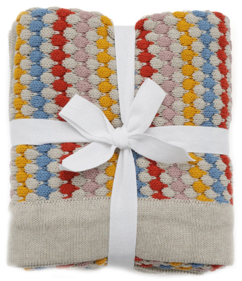 Nana Huchy Confetti Stripe Baby Blanket - Carnival