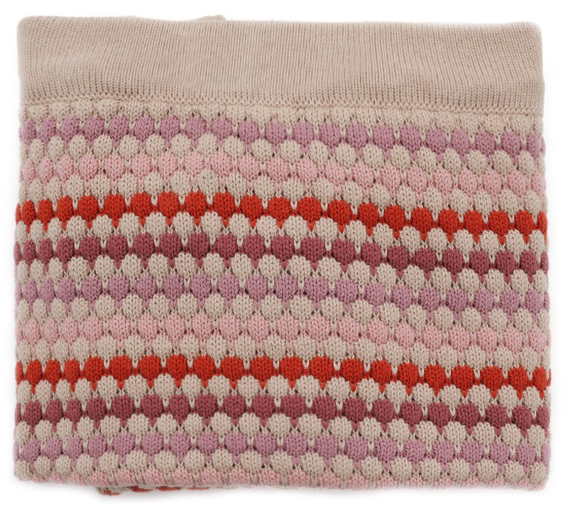 Nana Huchy Confetti Stripe Baby Blanket - Pink