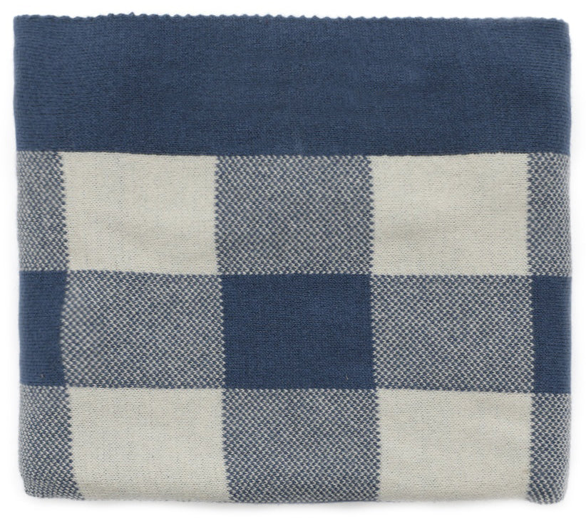Nana Huchy Gingham Baby Blanket - Blue