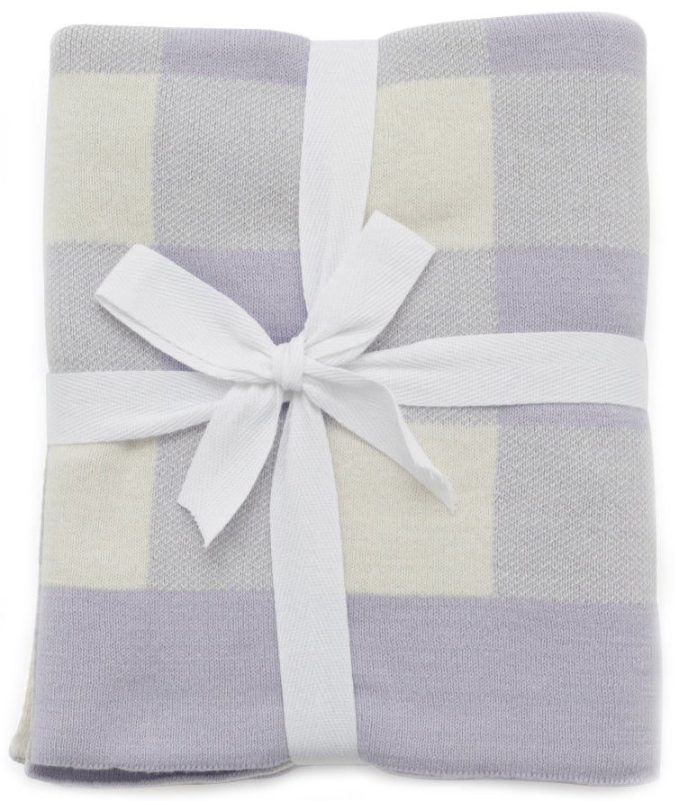 Nana Huchy Gingham Baby Blanket - Lilac