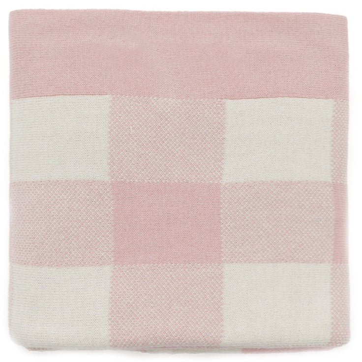 Nana Huchy Gingham Baby Blanket - Pink