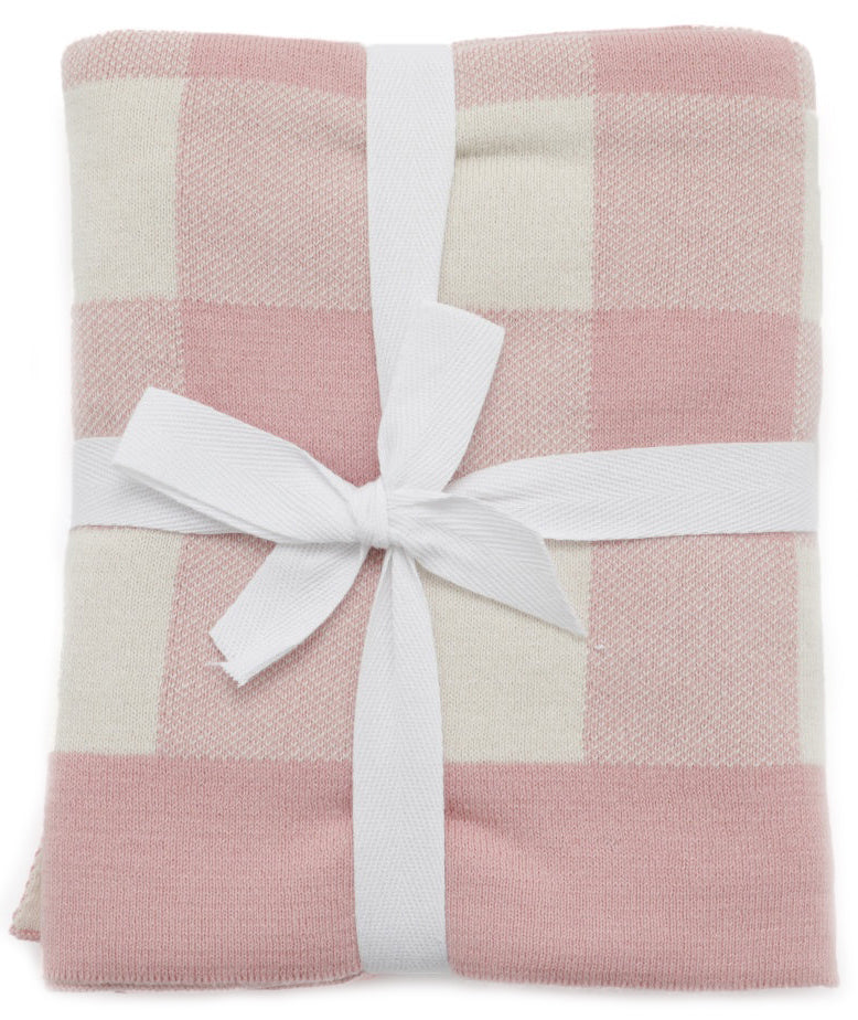 Nana Huchy Gingham Baby Blanket - Pink