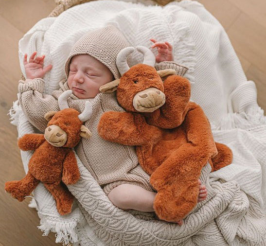 Nana Huchy Mini Henry the Highland Cow Rattle (21cm)