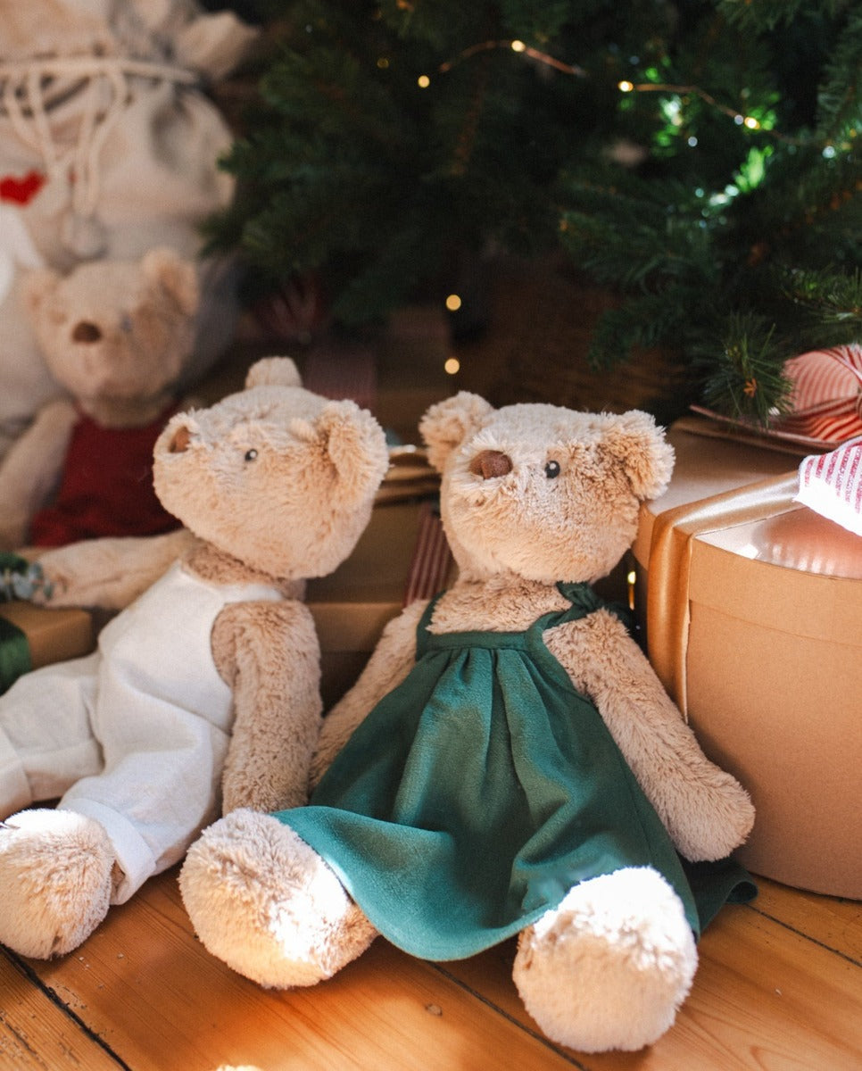Nana Huchy Mrs Honey Bear - Green Dress (40cm)