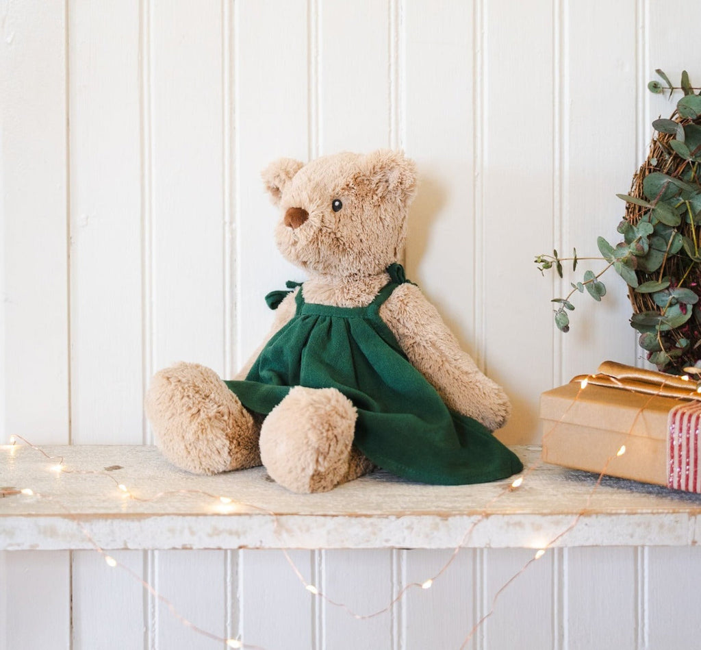 Nana Huchy Mrs Honey Bear - Green Dress (40cm)