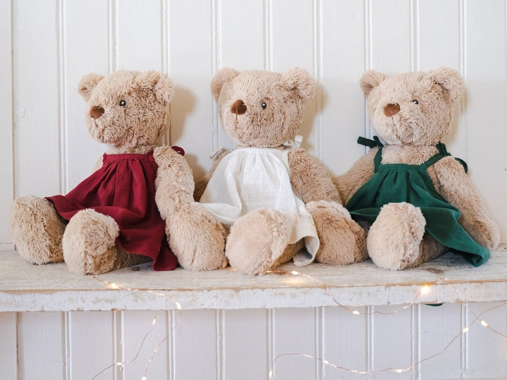 Nana Huchy Mrs Honey Bear - Green Dress (40cm)