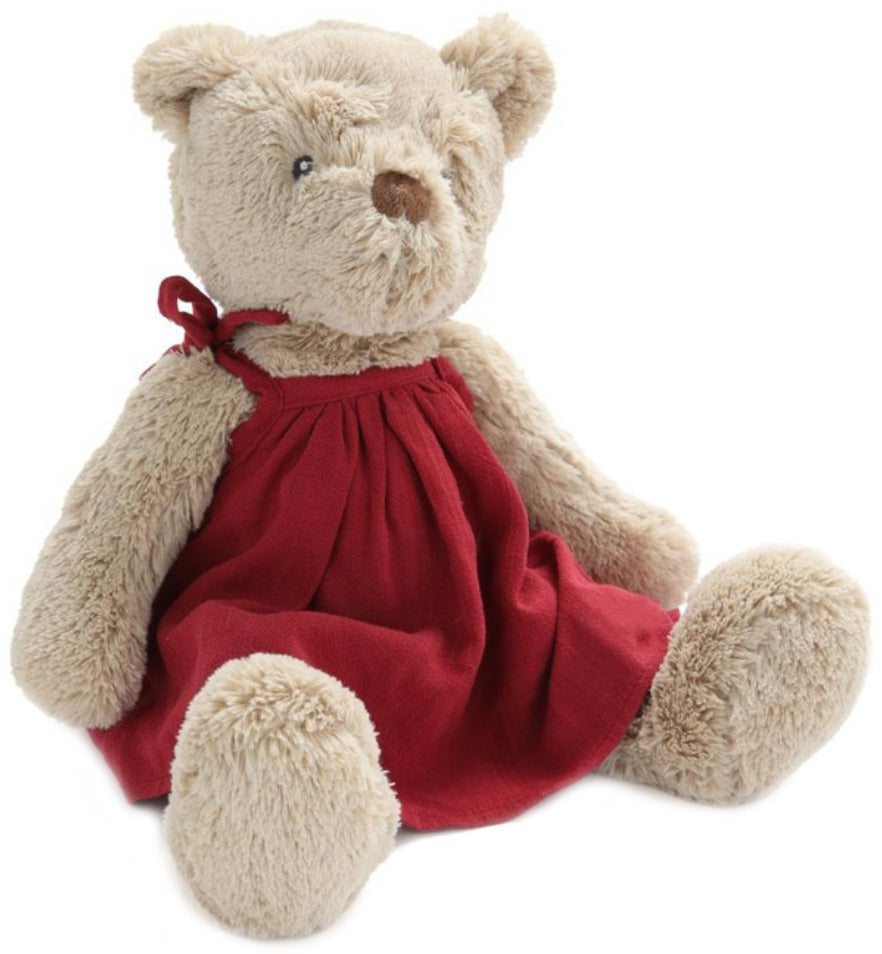 Nana Huchy Mrs Honey Bear - Red Dress (40cm)