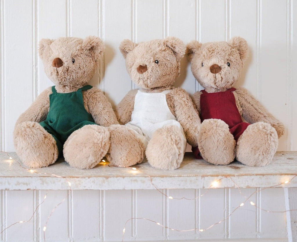 Nana Huchy Mr Honey Bear - Red Overalls (40cm)