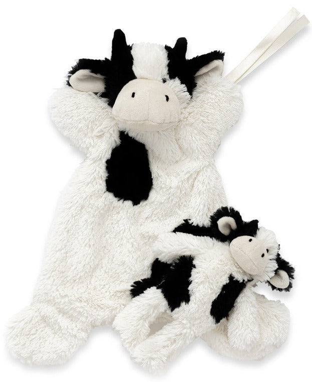 Nana Huchy Mini Clover the Cow Rattle - Black (17cm)