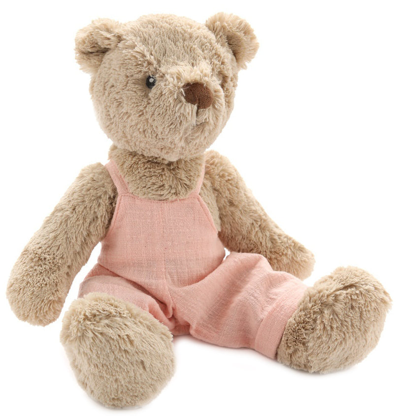 Nana Huchy Mr Honey Bear - Baby Pink Overalls (40cm)