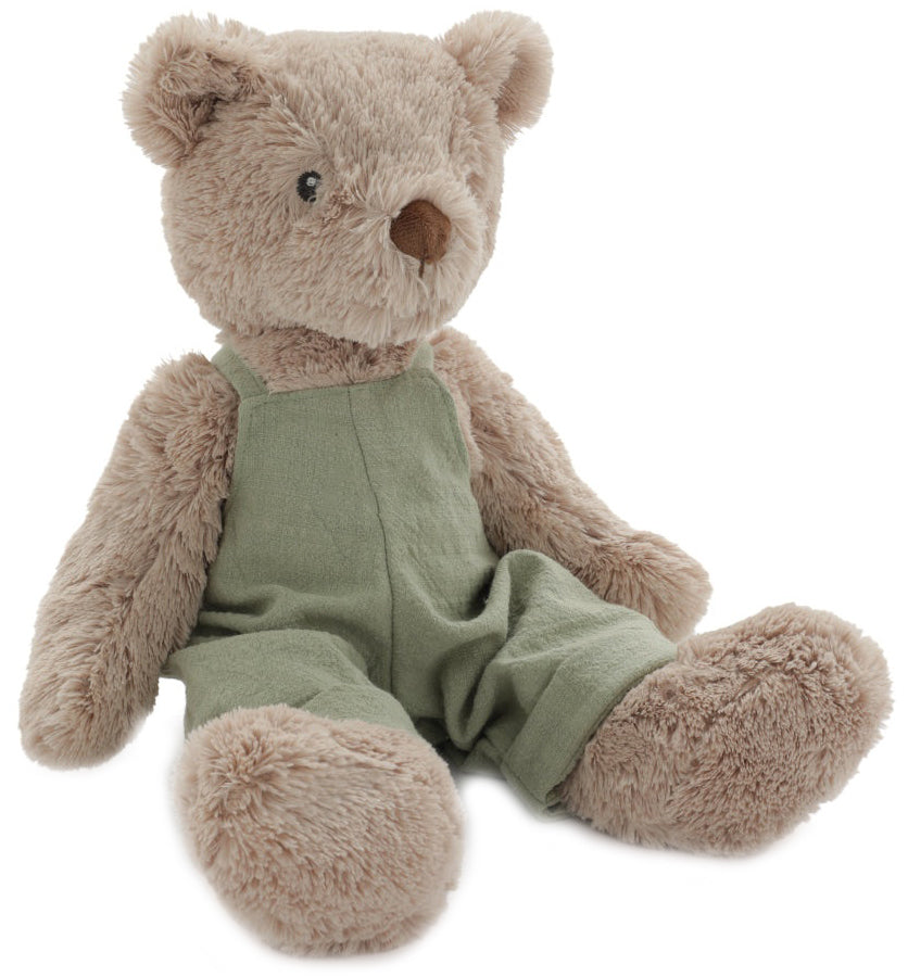 Nana Huchy Mr Honey Bear - Sage Overalls (40cm)